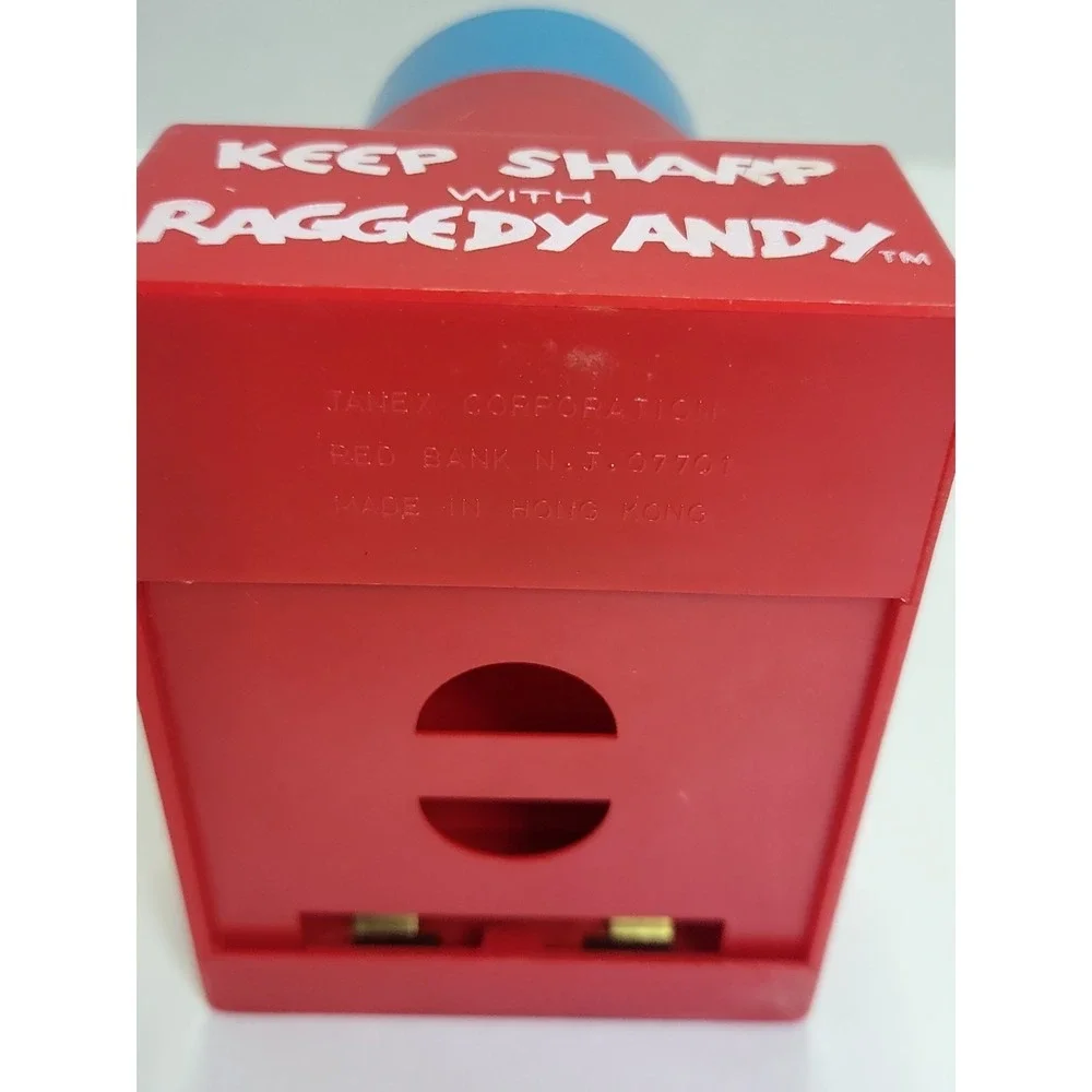 Vintage Bobbs-Merrill Co Raggedy Andy Pencil Sharpener 1974‎
